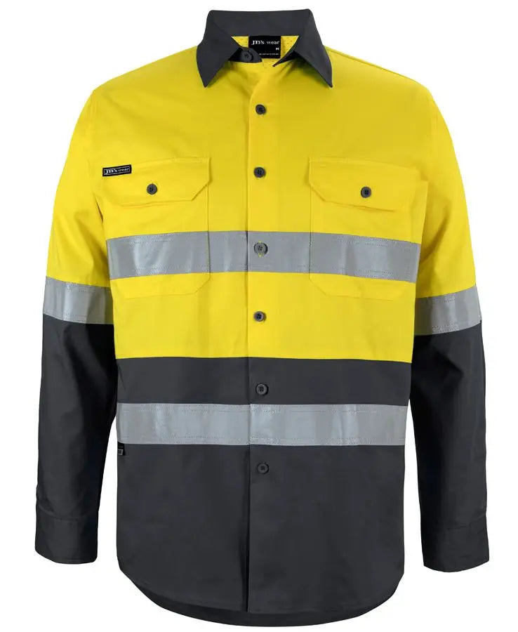 JB'S Hi-Vis Long Sleeve Work Shirt 6DNWL Jb's Wear